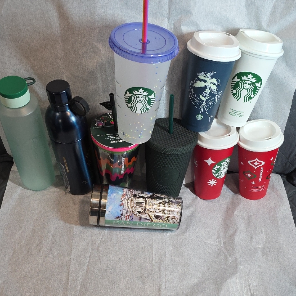 Starbucks Reuseable Tumblers And Water Bottles Plus Bonus